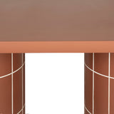 Lutetia 2m Concrete Oval Dining Table- - Terracotta Dining Table Concrete-Core