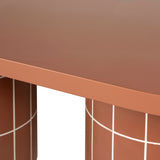 Lutetia 2m Concrete Oval Dining Table- - Terracotta Dining Table Concrete-Core