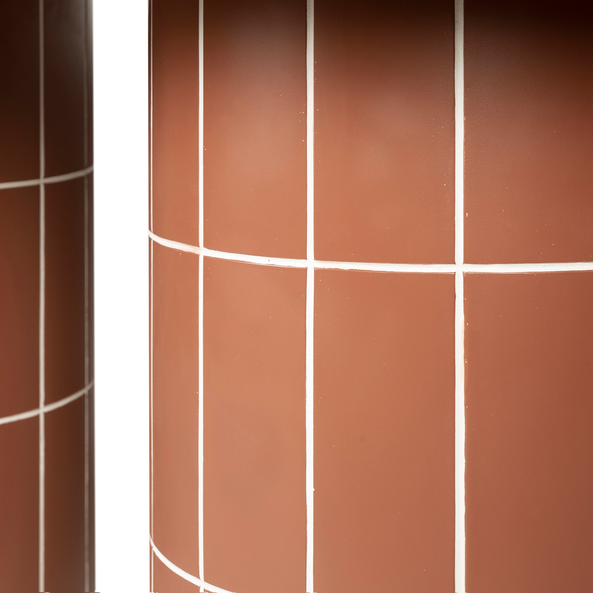 Lutetia 2m Concrete Oval Dining Table- - Terracotta Dining Table Concrete-Core