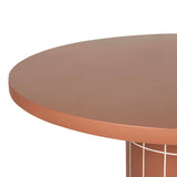 Lutetia 1.4m Concrete Round Dining Table - Terracotta Dining Table Concrete-Core