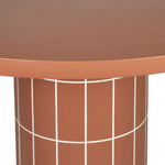 Lutetia 1.4m Concrete Round Dining Table - Terracotta Dining Table Concrete-Core