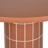 Lutetia 1.4m Concrete Round Dining Table - Terracotta Dining Table Concrete-Core
