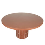 Lutetia 1.4m Concrete Round Dining Table - Terracotta Dining Table Concrete-Core
