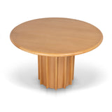 Ex Display - Alberti 1.2m Round Dining Table - Natural Dining Table Nicki-Core