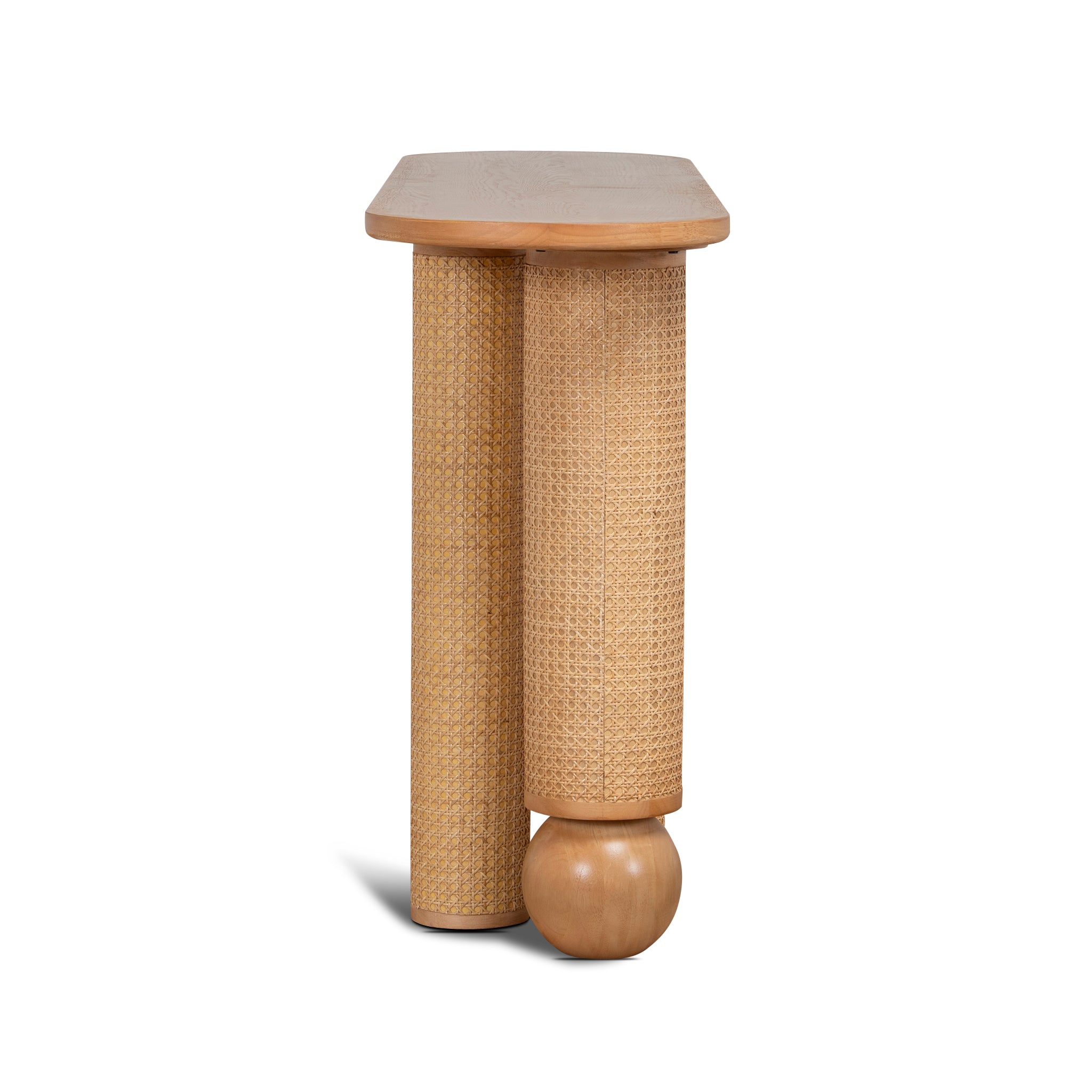 Ex Display - Marielis Console Table - Natural Console Table Nicki-Core