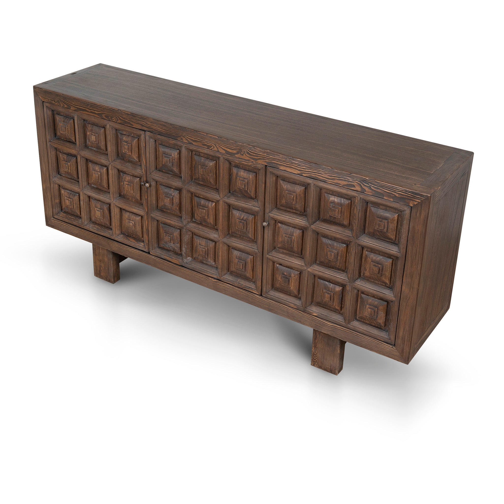 Origo 1.83m Elm Sideboard Unit - Dark brown Buffet & Sideboard Nasa-Core