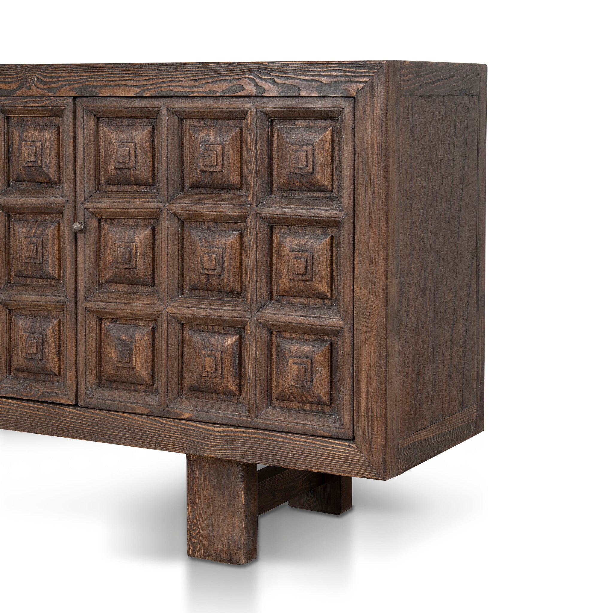 Origo 1.83m Elm Sideboard Unit - Dark brown Buffet & Sideboard Nasa-Core