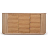 Linea 1.7m Wooden Buffet Unit - Natural Buffet & Sideboard KD-Core