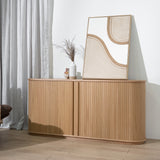Linea 1.7m Wooden Buffet Unit - Natural Buffet & Sideboard KD-Core