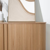 Linea 1.7m Wooden Buffet Unit - Natural Buffet & Sideboard KD-Core
