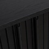 Ex Display - Linea 1.7m Wooden Buffets Unit - Full Black (For Display Only) Buffet & Sideboard KD-Core