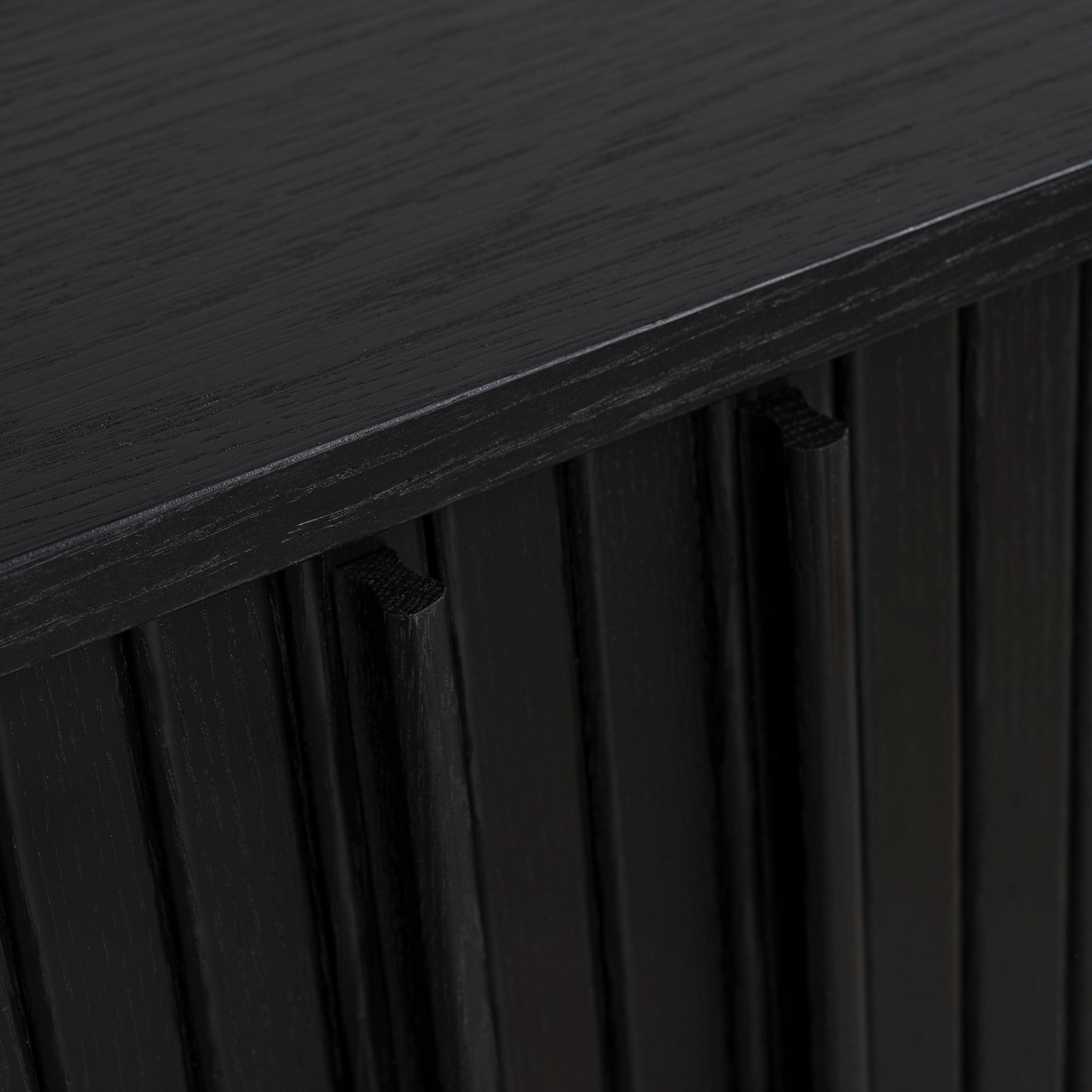 Ex Display - Linea 1.7m Wooden Buffets Unit - Full Black (For Display Only) Buffet & Sideboard KD-Core