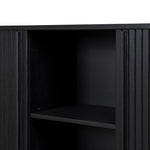 Ex Display - Linea 1.7m Wooden Buffets Unit - Full Black (For Display Only) Buffet & Sideboard KD-Core