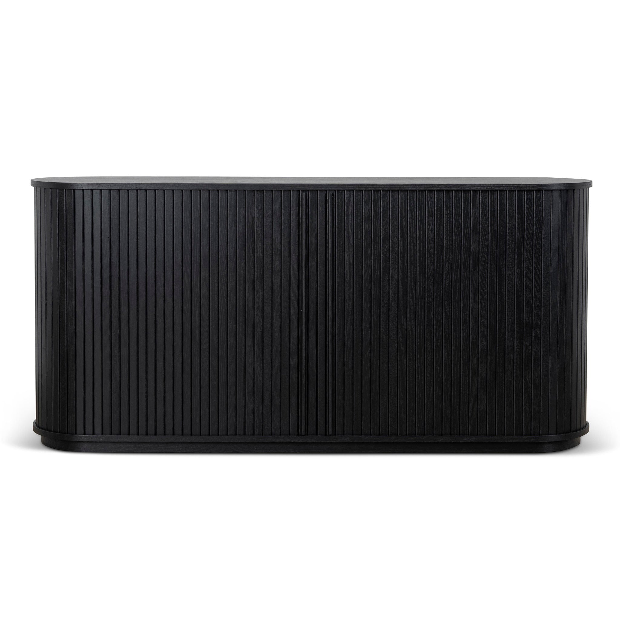 Linea 1.7m Wooden Buffets Unit - Full Black Buffet & Sideboard KD-Core