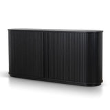 Linea 1.7m Wooden Buffet Unit - Full Black Buffet & Sideboard KD-Core
