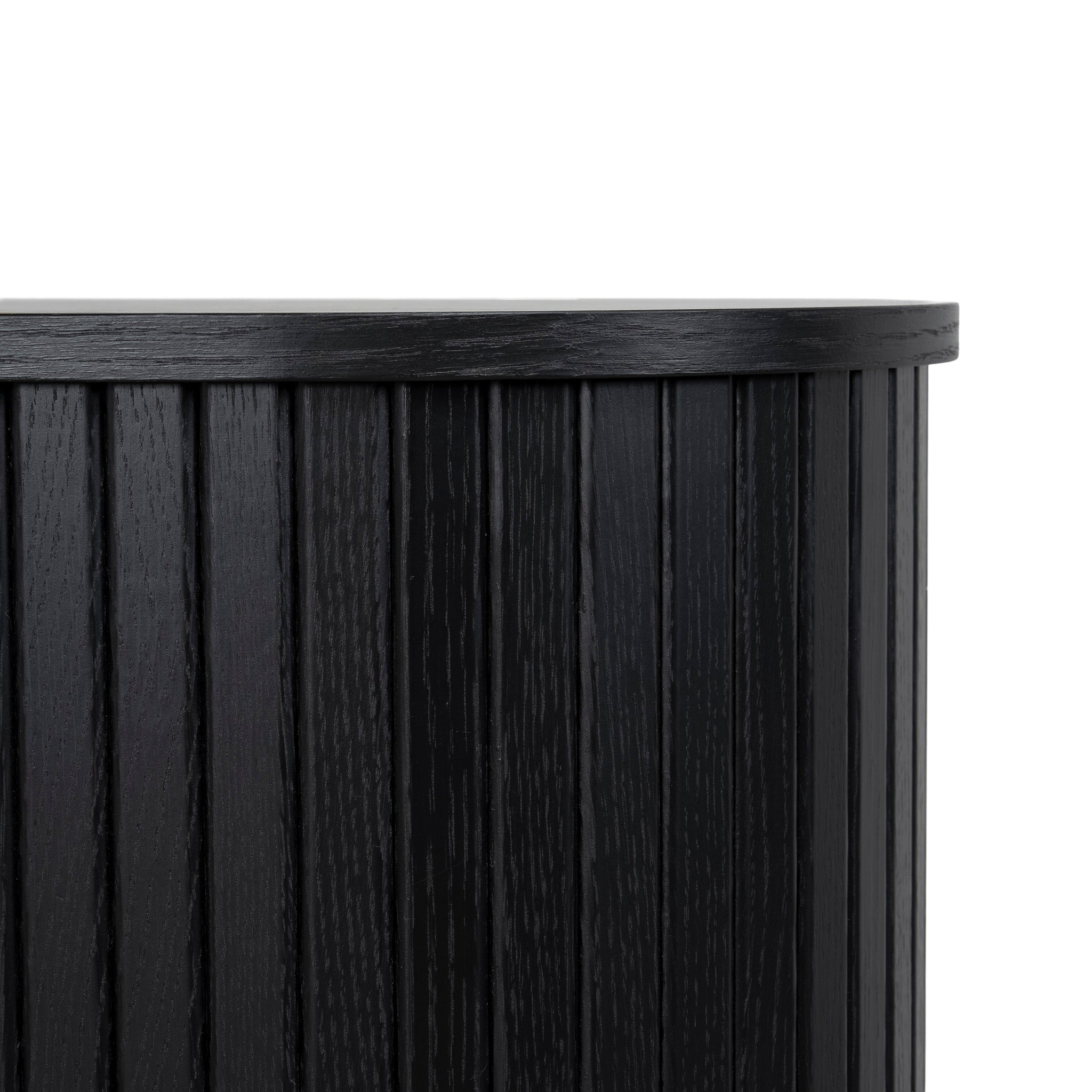 Ex Display - Linea 1.7m Wooden Buffets Unit - Full Black (For Display Only) Buffet & Sideboard KD-Core