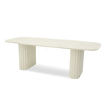 Belvano 2.4m Outdoor Dining Table - Cream White Dining Table Kito-Core