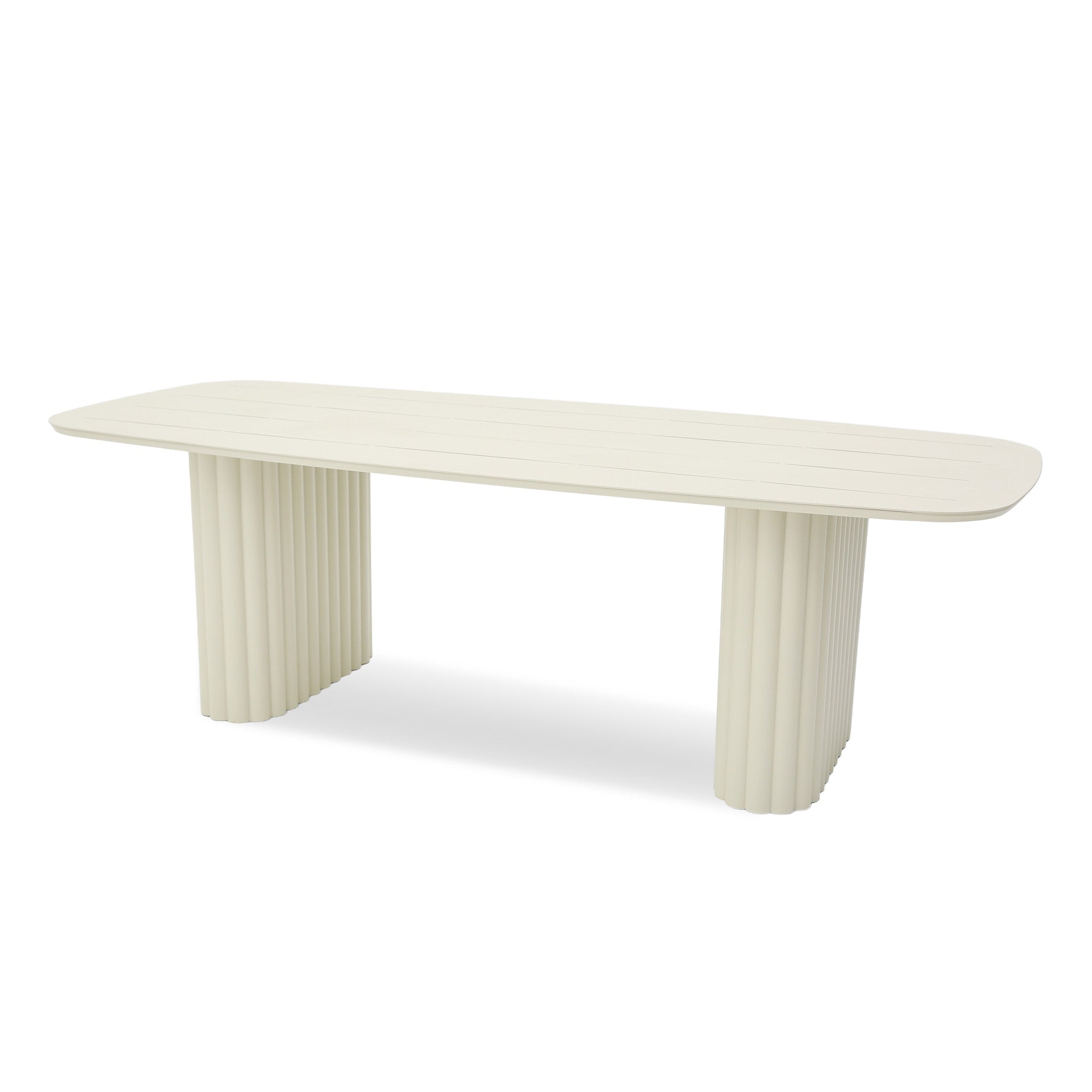 Belvano 2.4m Outdoor Dining Table - Cream White Dining Table Kito-Core