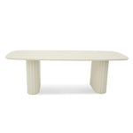 Belvano 2.4m Outdoor Dining Table - Cream White Dining Table Kito-Core