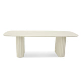 Belvano 2.4m Outdoor Dining Table - Cream White Dining Table Kito-Core