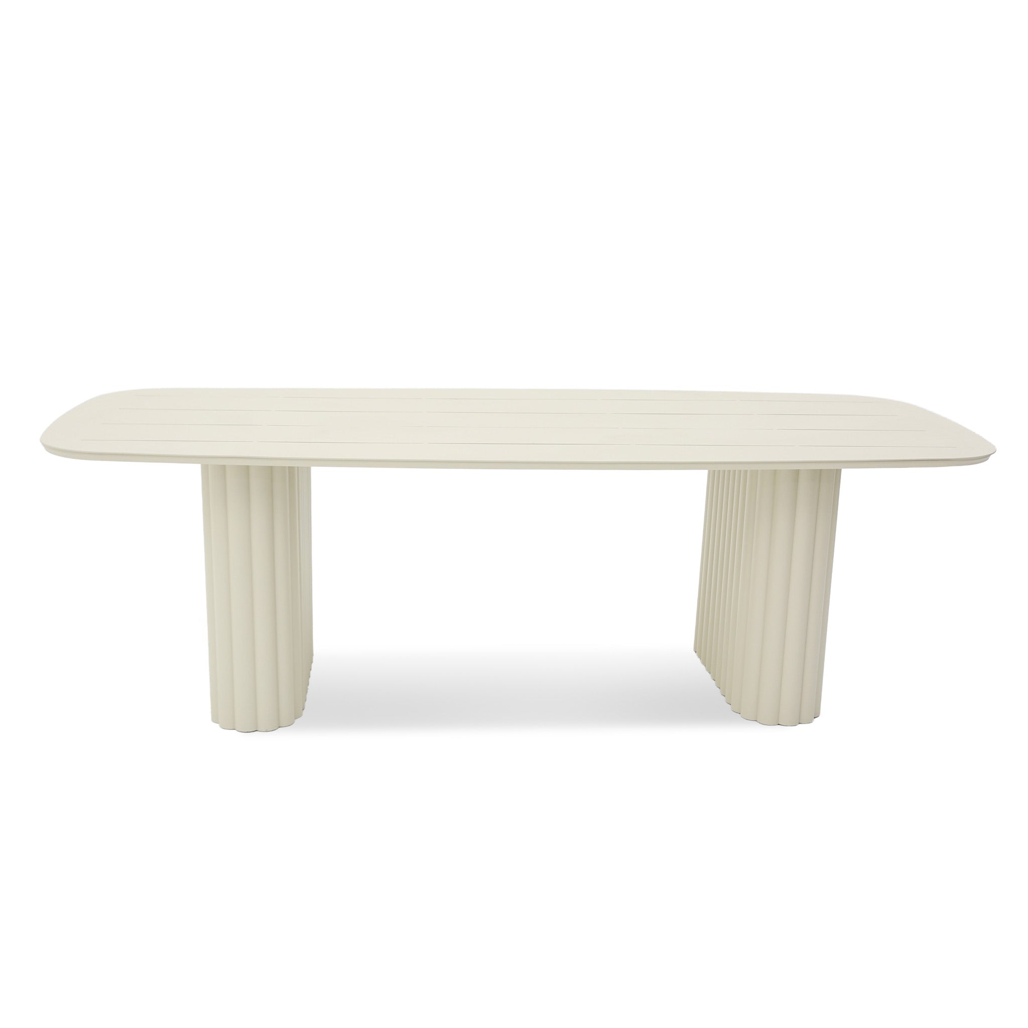 Belvano 2.4m Outdoor Dining Table - Cream White Dining Table Kito-Core