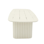 Belvano 2.4m Outdoor Dining Table - Cream White Dining Table Kito-Core