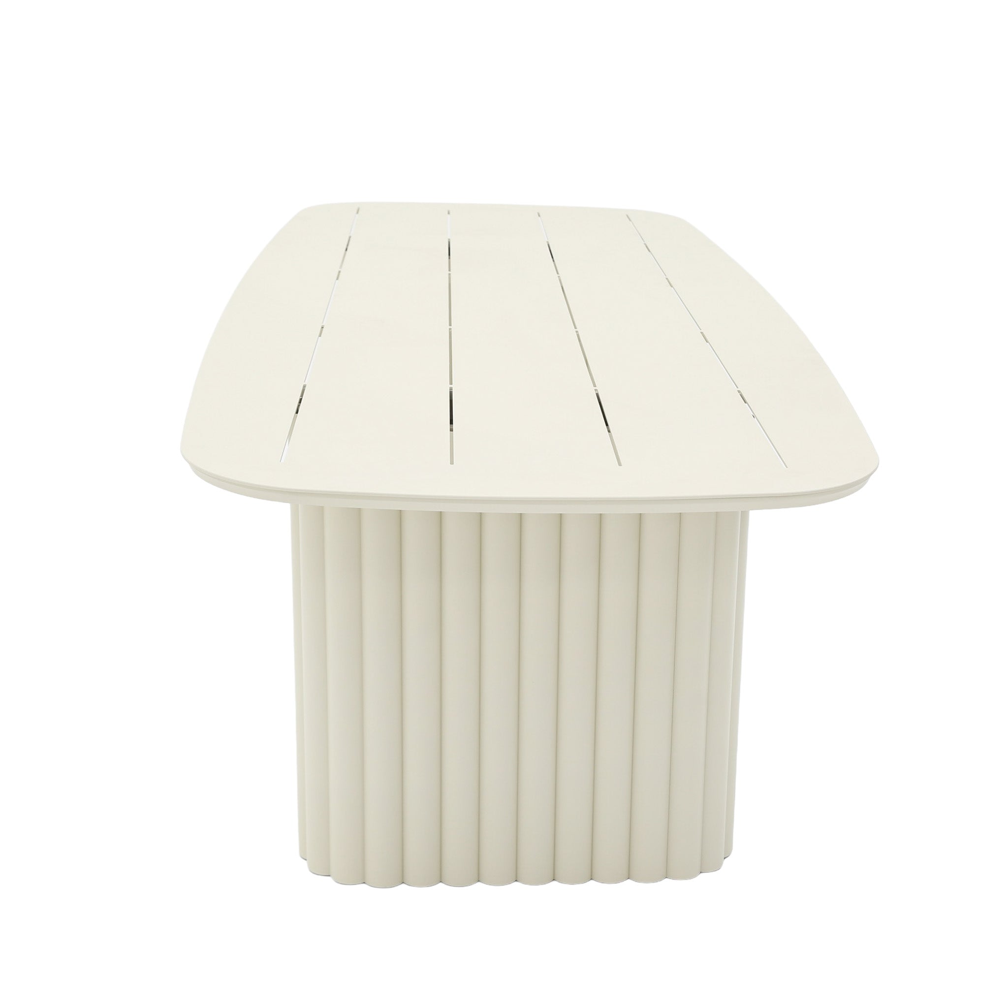 Belvano 2.4m Outdoor Dining Table - Cream White Dining Table Kito-Core
