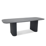 Belvano 2.4m Outdoor Dining Table - Sand Dark Grey Dining Table Kito-Core
