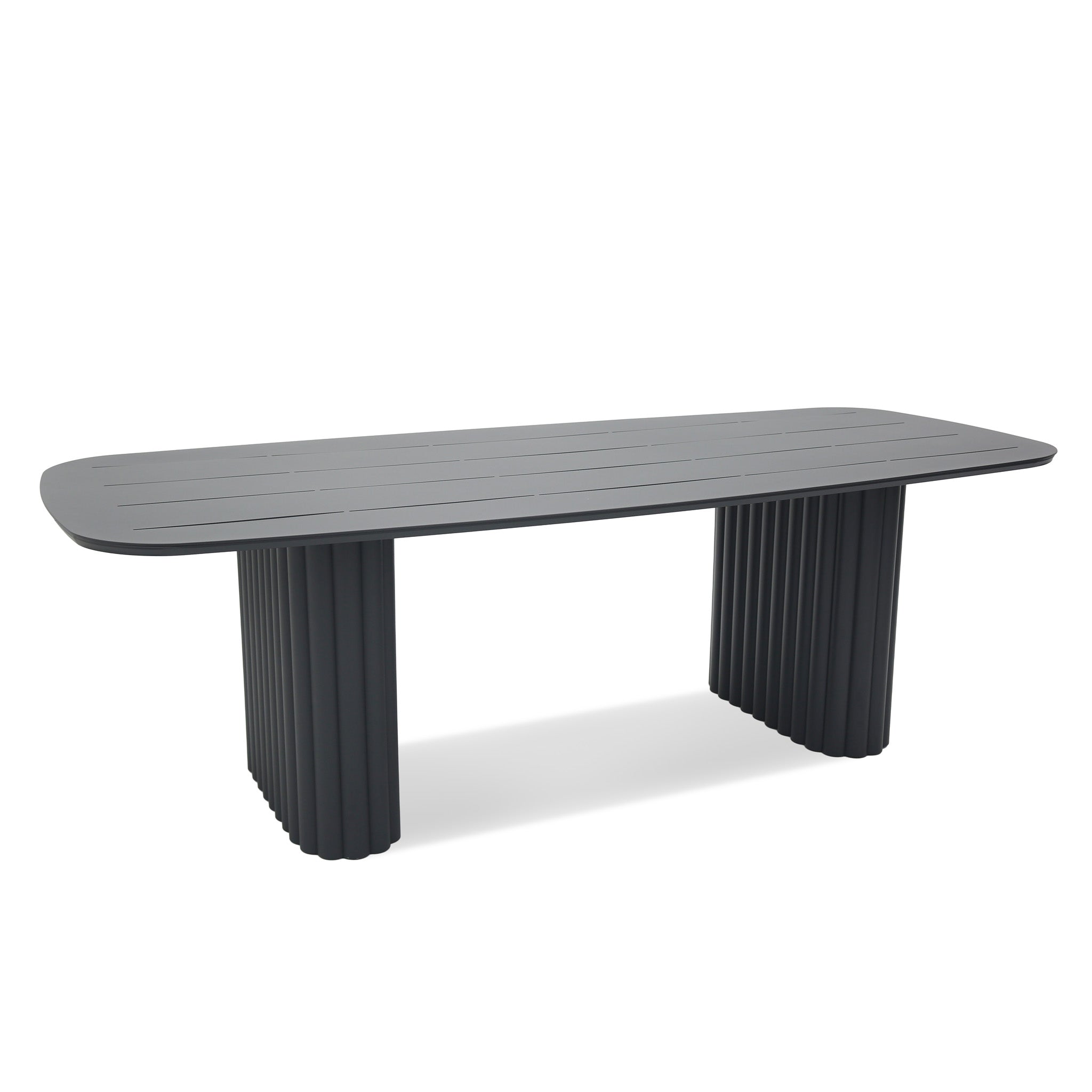 Belvano 2.4m Outdoor Dining Table - Sand Dark Grey Dining Table Kito-Core