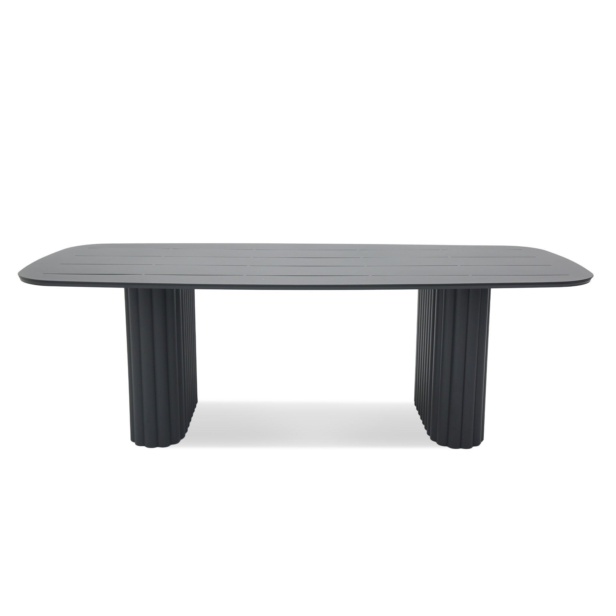 Belvano 2.4m Outdoor Dining Table - Sand Dark Grey Dining Table Kito-Core