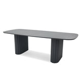 Belvano 2.4m Outdoor Dining Table - Sand Dark Grey Dining Table Kito-Core
