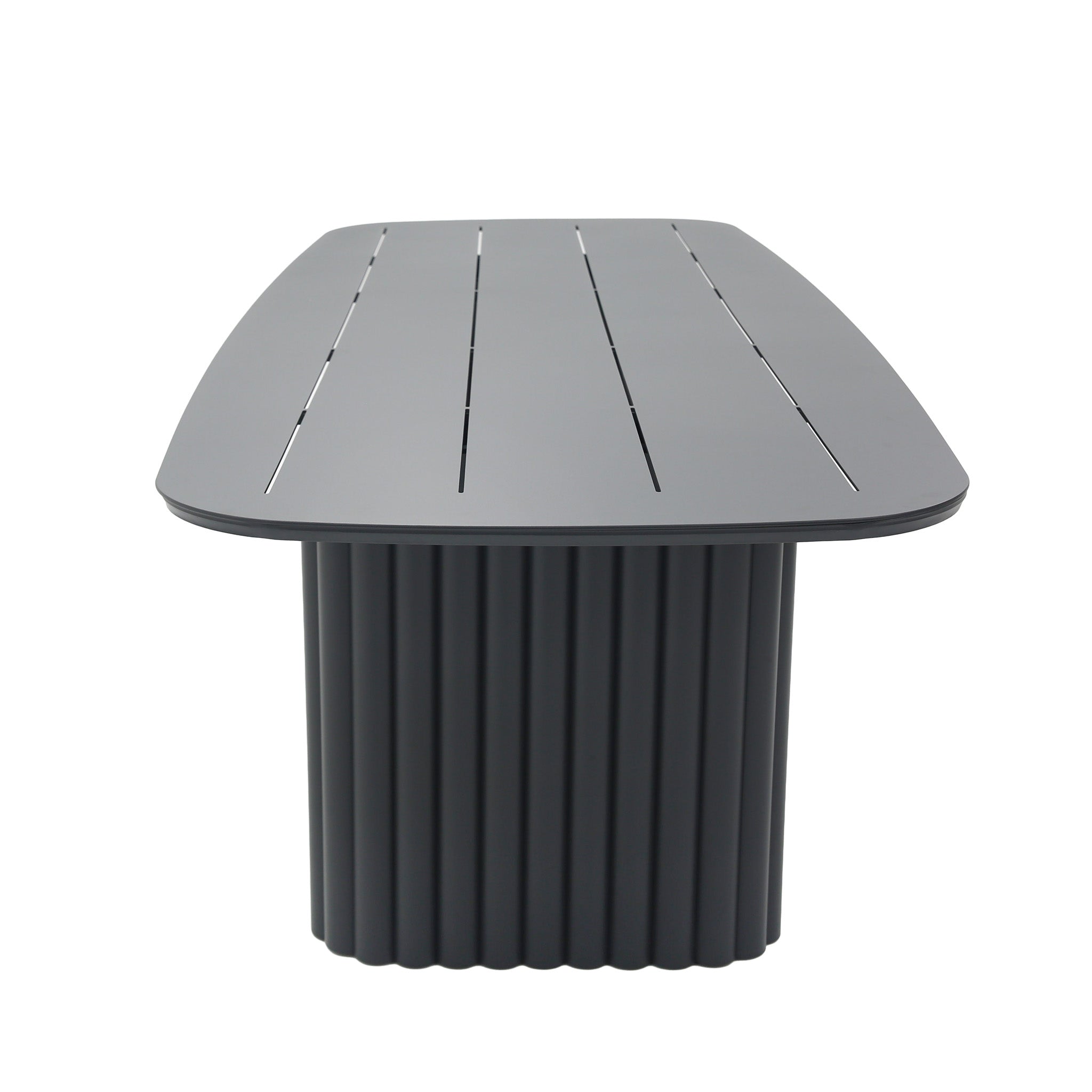 Belvano 2.4m Outdoor Dining Table - Sand Dark Grey Dining Table Kito-Core