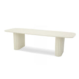 Belvano 3m Outdoor Dining Table - Cream White Dining Table Kito-Core