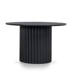 Belvano 1.2m Outdoor Round Dining Table - Sand Dark Grey Dining Table Kito-Core