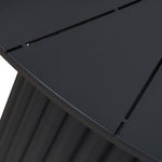 Belvano 1.2m Outdoor Round Dining Table - Sand Dark Grey Dining Table Kito-Core