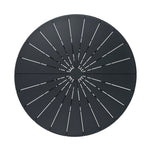 Belvano 1.2m Outdoor Round Dining Table - Sand Dark Grey Dining Table Kito-Core