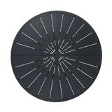 Belvano 1.2m Outdoor Round Dining Table - Sand Dark Grey Dining Table Kito-Core