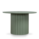 Belvano 1.2m Outdoor Round Dining Table - Sand Green Dining Table Kito-Core