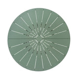 Belvano 1.2m Outdoor Round Dining Table - Sand Green Dining Table Kito-Core