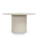 Belvano 1.4m Outdoor Round Dining Table - Cream White Dining Table Kito-Core
