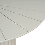 Belvano 1.4m Outdoor Round Dining Table - Cream White Dining Table Kito-Core