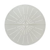 Belvano 1.4m Outdoor Round Dining Table - Cream White Dining Table Kito-Core
