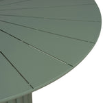Belvano 1.4m Outdoor Round Dining Table - Sand Green Dining Table Kito-Core