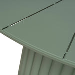 Belvano 1.4m Outdoor Round Dining Table - Sand Green Dining Table Kito-Core