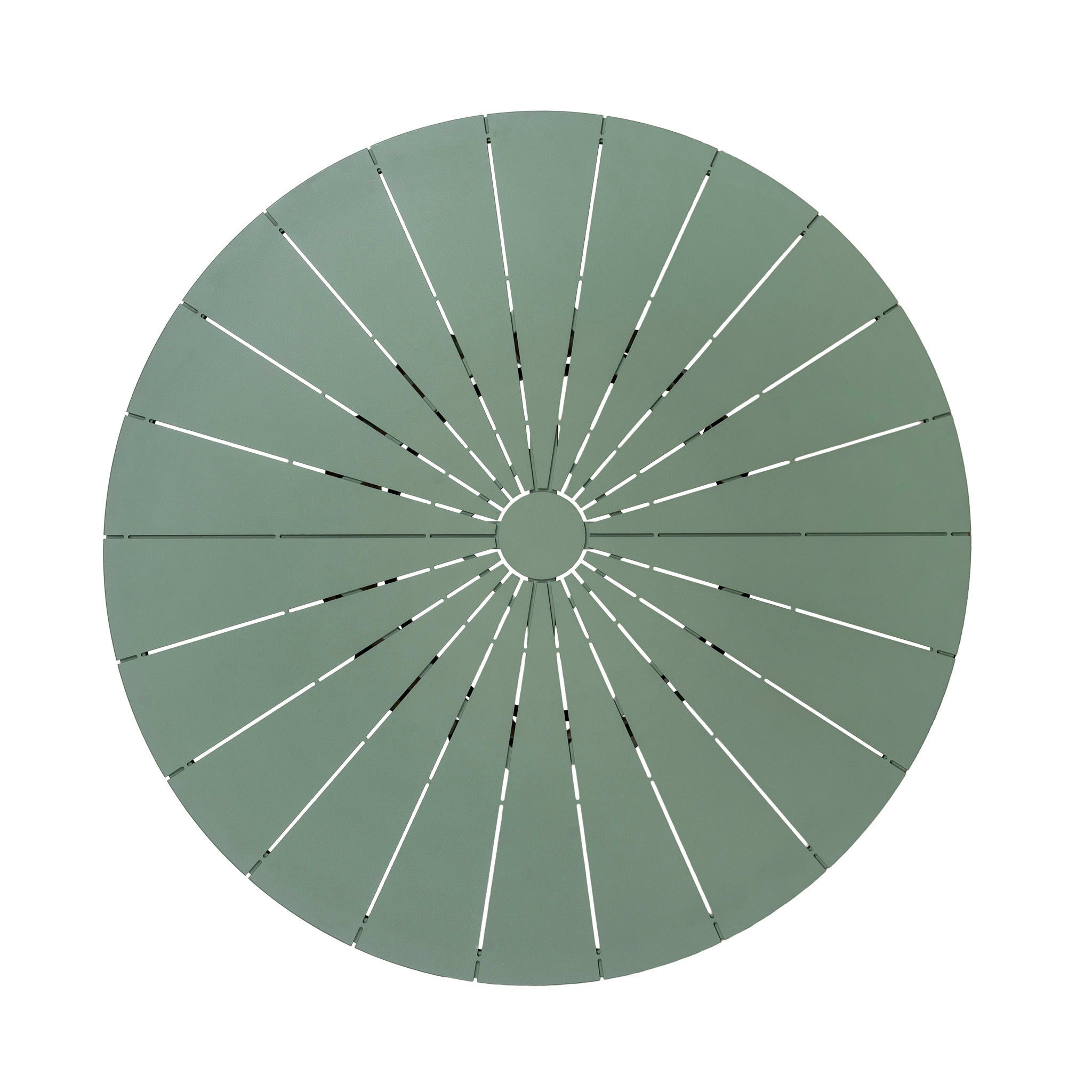 Belvano 1.4m Outdoor Round Dining Table - Sand Green Dining Table Kito-Core