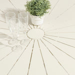 Marova 1.2m Outdoor Round Dining Table - Cream White Dining Table Kito-Core
