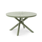 Marova 1.2m Outdoor Round Dining Table - Sand Green Dining Table Kito-Core