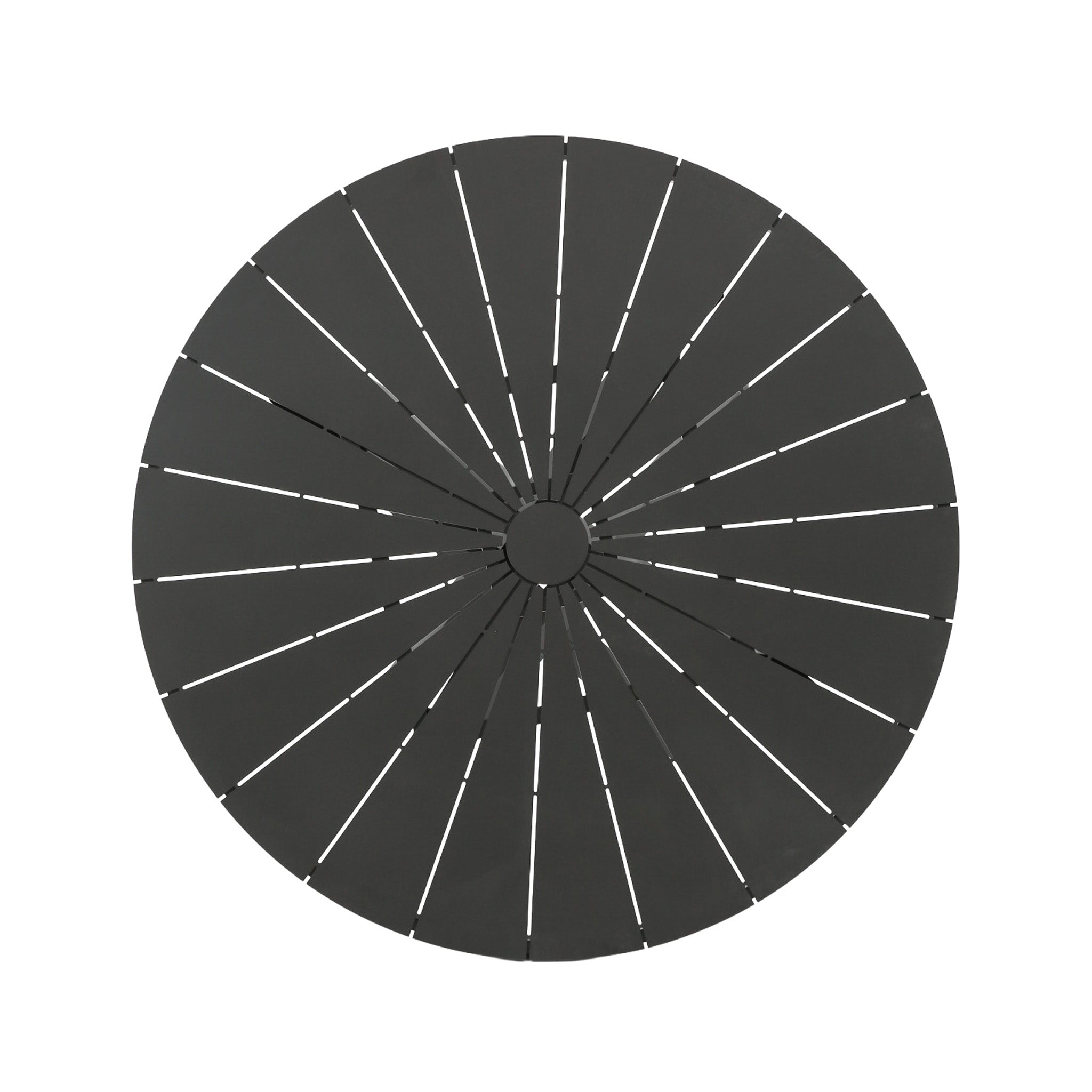 Marova 1.2m Outdoor Round Dining Table - Sand Dark Grey Dining Table Kito-Core