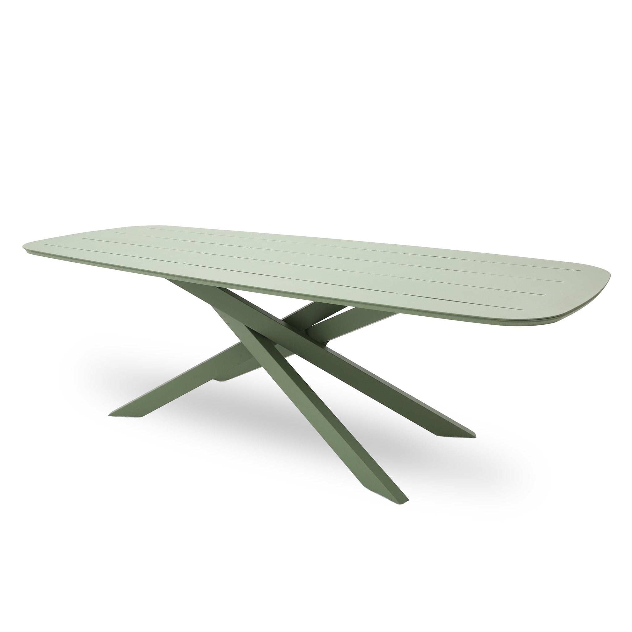 Marova 2.4m Outdoor Dining Table - Sand Green Dining Table Kito-Core