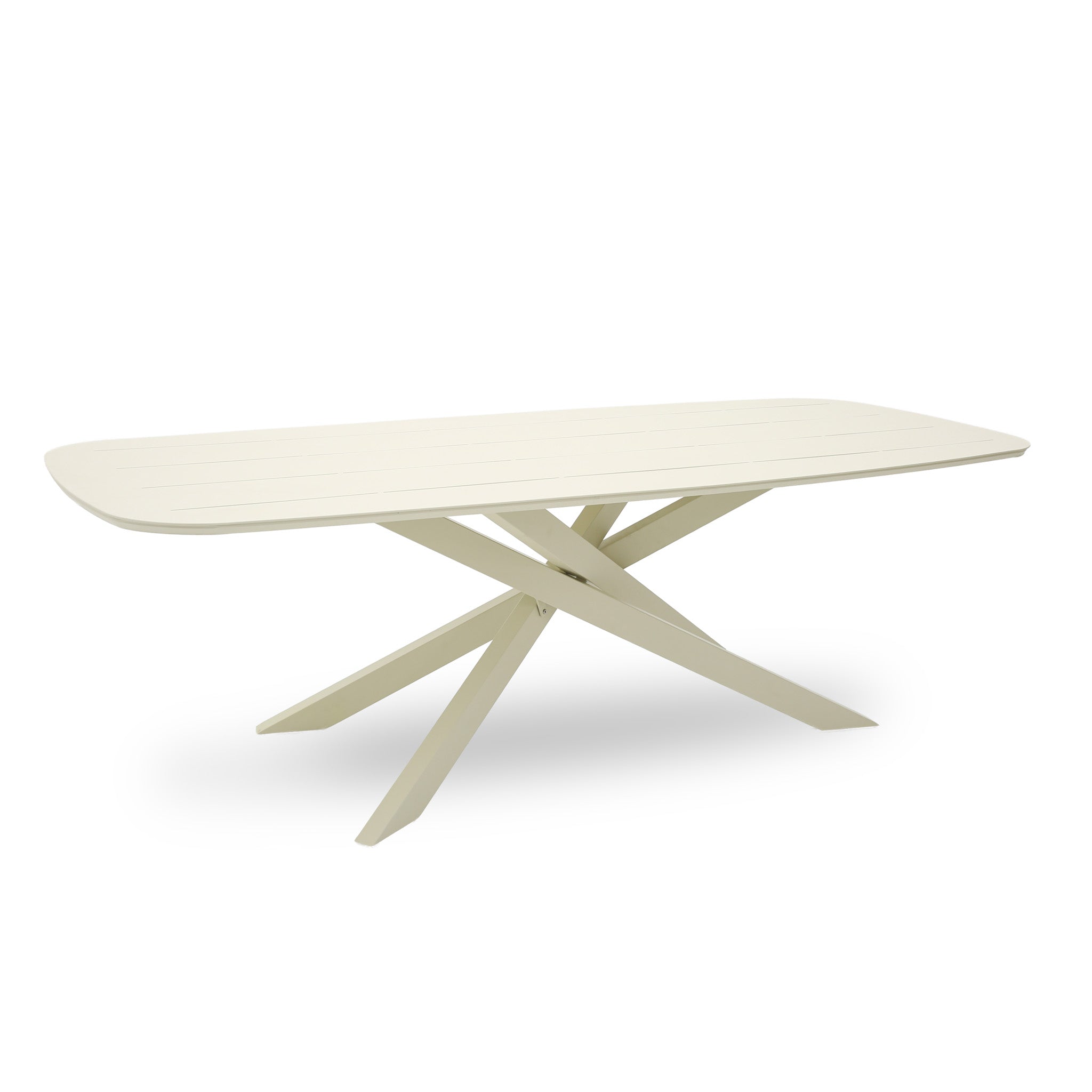 Marova 2.4m Outdoor Dining Table - Cream White Dining Table Kito-Core